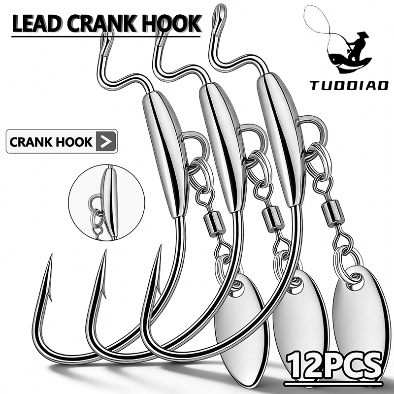 Fishing Hook Weedless - [TUODIAO] Juego de cabezales de anzuelo