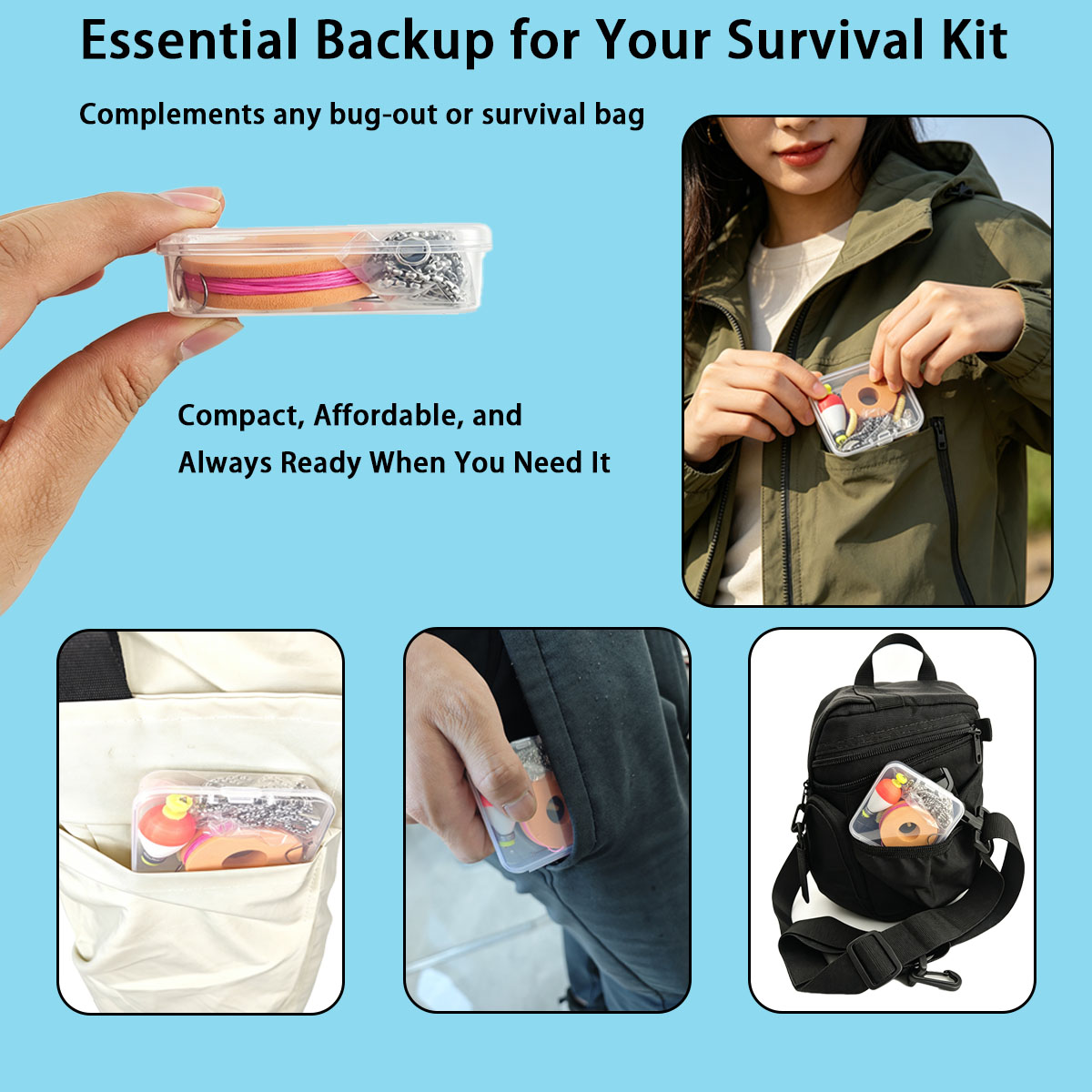 Juego de equipo de pesca de em - Fishing Hook Box reseña y precio
